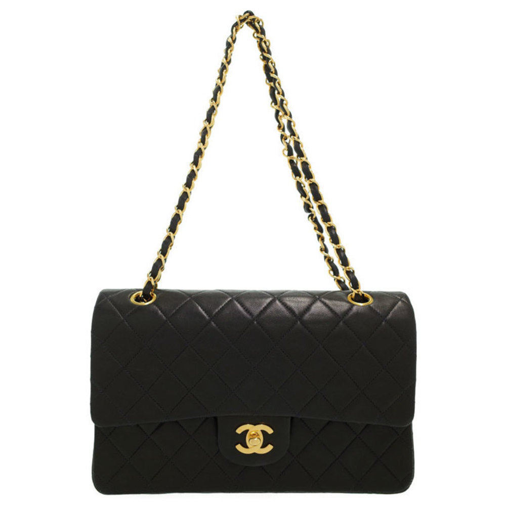 Chanel Matelasse Classic Handbag 25 Chain Shoulder Bag Black
